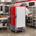 Thumbnail image #2 for Metro C5 3 Series 3/4 Height Low Watt Combination Heated Holding & Proofing Cabinet with Full-Length Solid Door, Red Insulation Armour, Universal Wire Slides