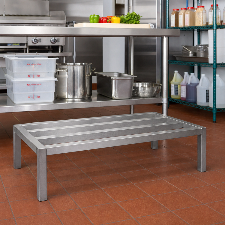 Product image #2 for Promo Series Tubular Aluminum Dunnage Rack, 48 x 24 x 6 in., 2,000 lb. Capacity