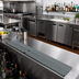 Thumbnail image #2 for Advance Tabco 18 Inch Underbar Stainless Steel Bar Drink Rail with Removable Grate