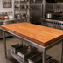 Thumbnail image #2 for John Boos Boos Block American Cherry Blended Edge Grain Kitchen Countertop, 60 x 25 x 1-1/2 Inch