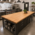 Thumbnail image #2 for Appalachian Blended Edge Grain Red Oak Island Countertop, 120 x 42 x 1-1/2 Inch, Penetrating Oil Finish