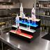 Thumbnail image #2 for Beverage-Air 36-Inch Wide 4-Tier Lighted Liquor Display, 32-Bottle Capacity