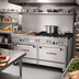Thumbnail image #2 for Southbend Ultimate 60-Inch Gas Restaurant Range with 6 Non-Clog Burners, 24-Inch Griddle, and 2 Convection Ovens