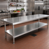 Thumbnail image #2 for Advance Tabco 18-Gauge Stainless Steel Undershelf for 84-Inch x 30-Inch Work Tables