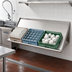 Thumbnail image #2 for Advance Tabco Wall-Mounted Sorting Shelf for 3 Full-Size Dish Racks, 62 Inch Wide Stainless Steel