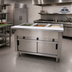 Thumbnail image #2 for Advance Tabco Triumph (Supreme) Electric 3-Well Open-Well Hot Food Table with Enclosed Base and Cutting Board