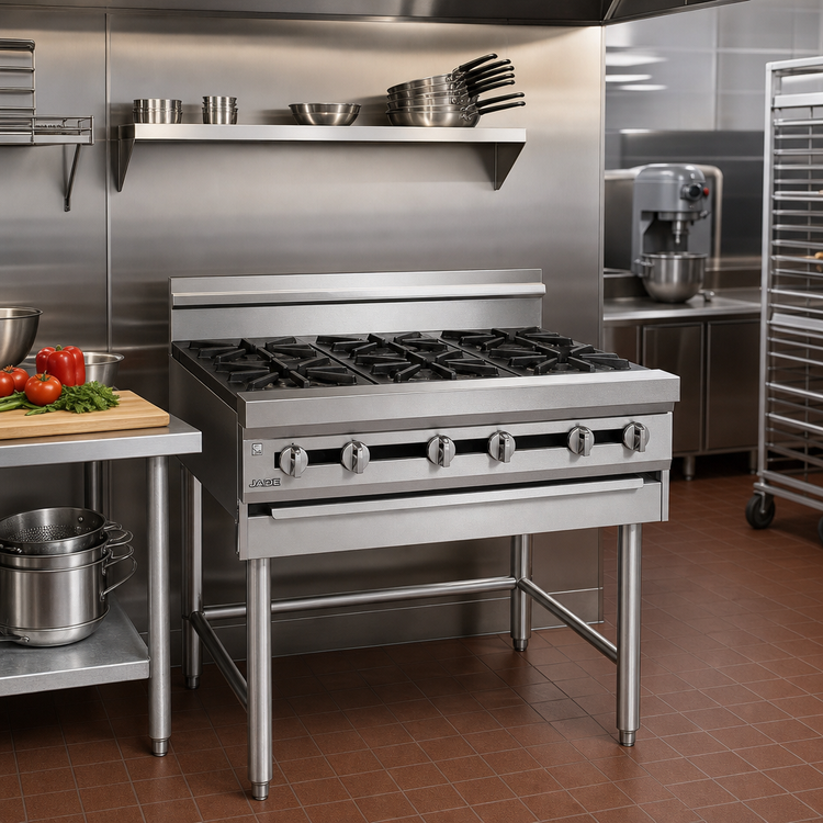 Product image #2 for Jade Range Titan JMRH-6 36" Modular Heavy Duty Gas Open Burner Range