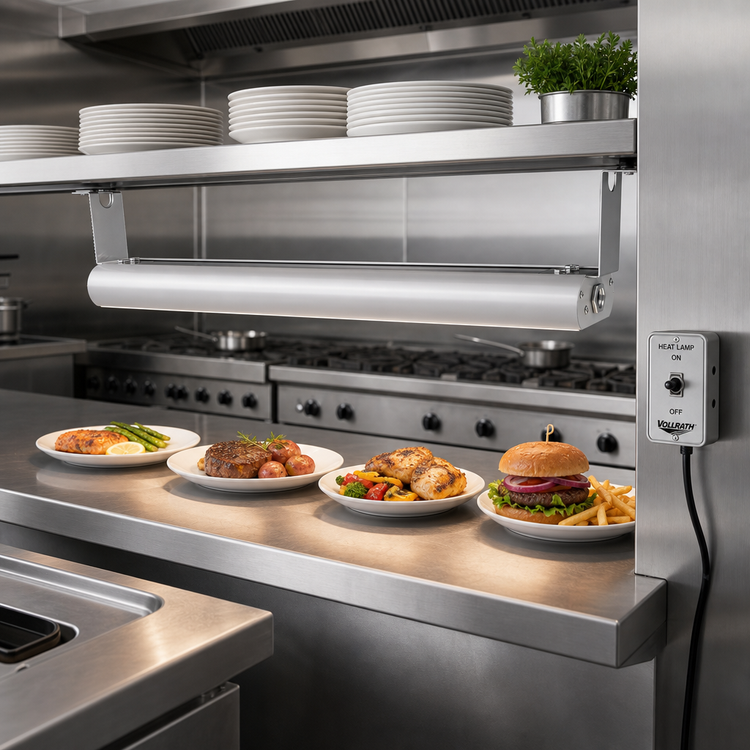 Product image #2 for Vollrath 54-Inch Low Profile Unlighted Strip Heat Lamp with Remote Toggle Switch