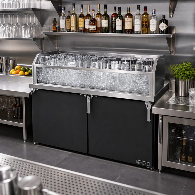 Product image #2 for Glastender 42-Inch Wide Back Bar Glass Ice Display Unit