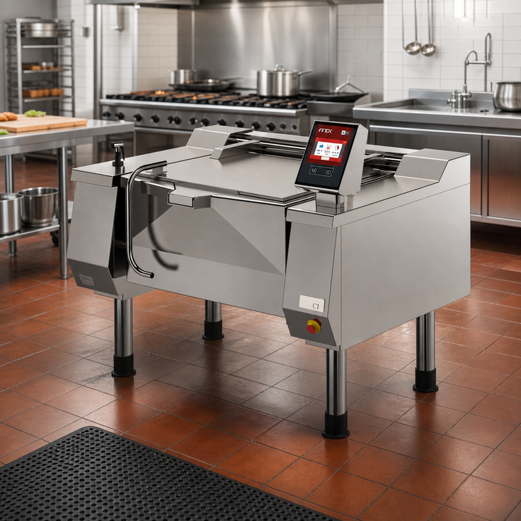 Product image #2 for Betterpan UDBRG029V1 Tilting Skillet Braising Pan, 29 Gallon, Gas