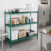 Thumbnail image #2 for QuadPLUS Louvered Polymer Shelf Mat with Wire Quad-Adjust Frame, 72 Inch x 24 Inch, Green