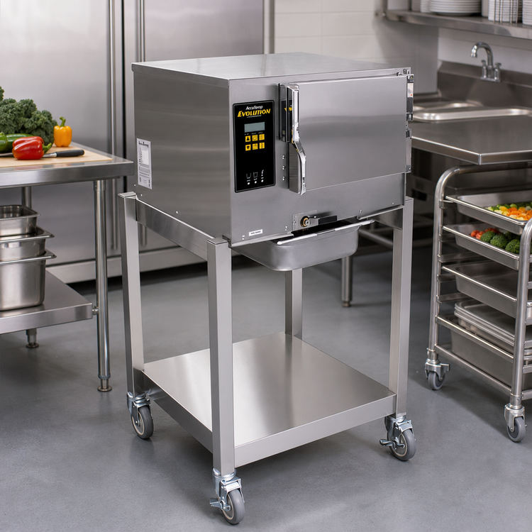 Product image #2 for AccuTemp Evolution 3-Pan Connectionless Boiler-Free Electric Convection Steamer, Stand-Mounted, 240V