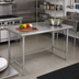 Thumbnail image #2 for Advance Tabco TSS-306 72-Inch x 30-Inch 14 Gauge 304 Stainless Steel Work Table with Open Base
