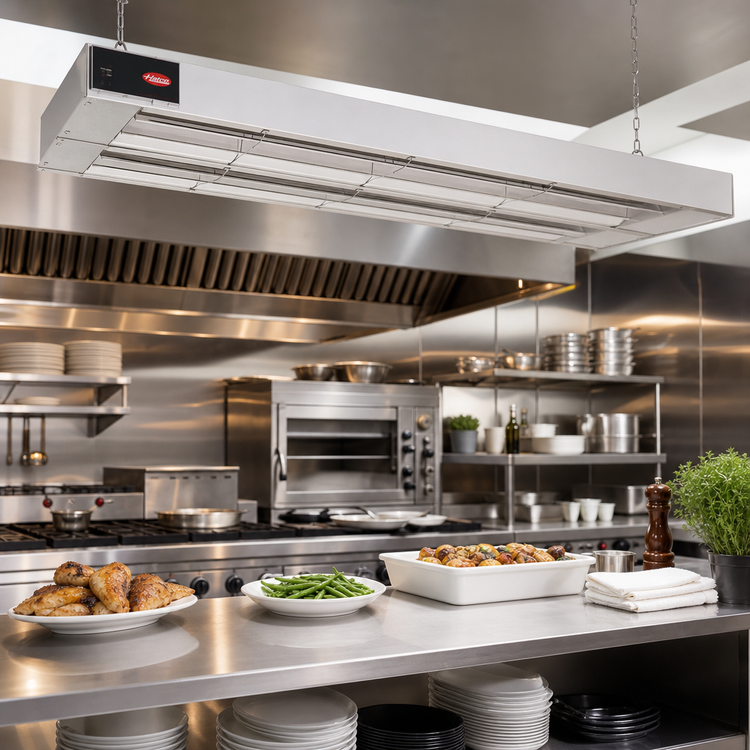 Product image #2 for Hatco Glo-Ray® 132-Inch Double Unlighted Infrared Strip Heater, Aluminum, 4640 Watts