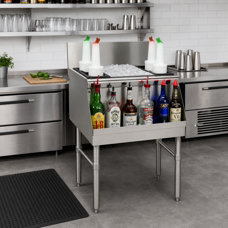 Product image #2 for Advance Tabco Prestige 36-Inch Stainless Steel Bar Ice Bin, 108 lb. Capacity, No Cold Plate