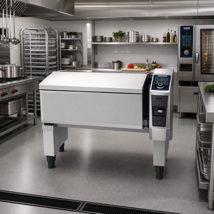 Product image #2 for RATIONAL iVario Pro XL Pressure Multifunctional Cooking Center, Braising Pan & Tilt Skillet, Floor Model, 40-Gallon, 440/480V, 3-Phase