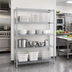 Thumbnail image #2 for EAGLEbrite 4-Tier Wire Shelving Starter Unit with QuadTruss Shelves, 60
