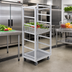 Thumbnail image #2 for Mobile Produce Crisping Rack Cart, Aluminum, 7 Levels