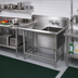 Thumbnail image #2 for John Boos Pro-Bowl 1-Compartment Sink with Left Drainboard, 46-3/16 Inch x 29-1/2 Inch, 14-Gauge Stainless Steel