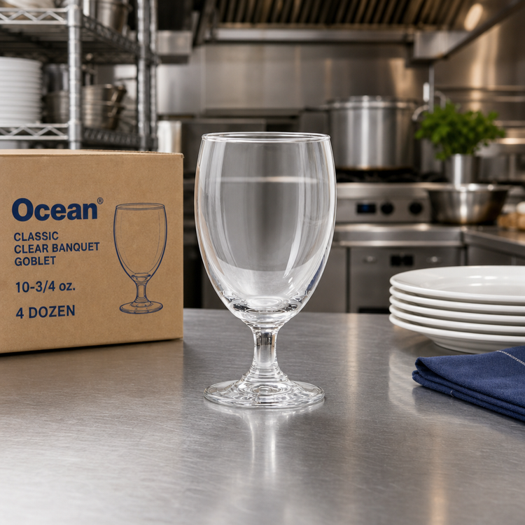 Product image #2 for Ocean Classic Clear Banquet Goblet Glass, 10-3/4 oz., 4 Dozen Per Case