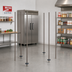Thumbnail image #2 for Metro qwikTRAK High Density Track Shelving Stationary End Unit Kit with 74-Inch Posts