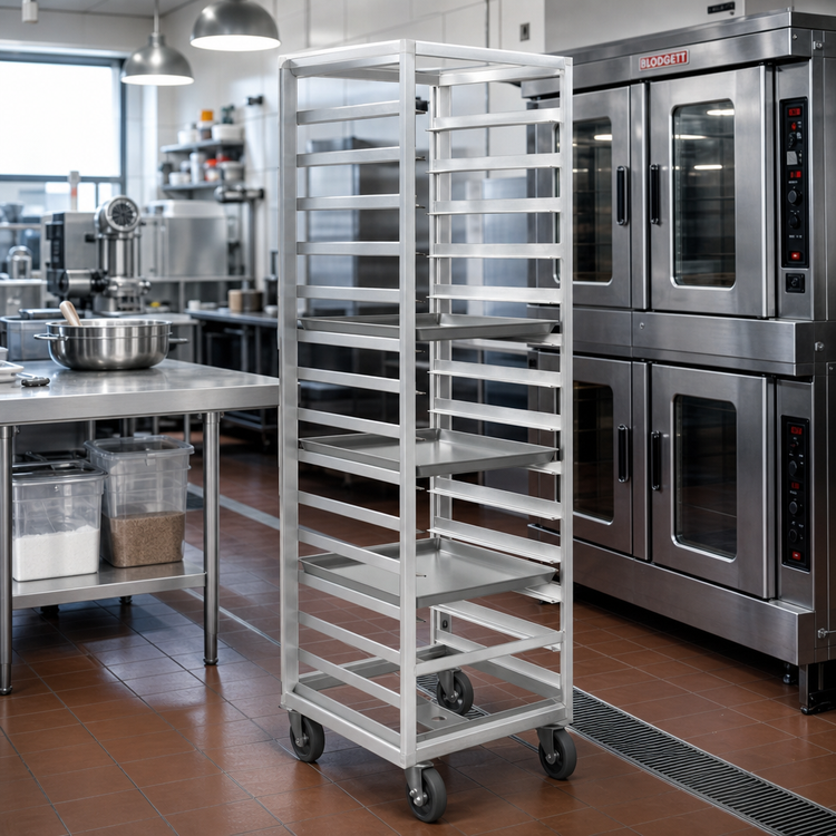 Product image #2 for Channel Manufacturing 404A-OR Single Section End-Load Aluminum Bun Pan Oven Rack