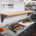 Thumbnail image #2 for Eagle Group Hardwood Cutting Board for HT3 Carving Station, 48 x 8 x 1-1/4 Inches, Stationary Brackets