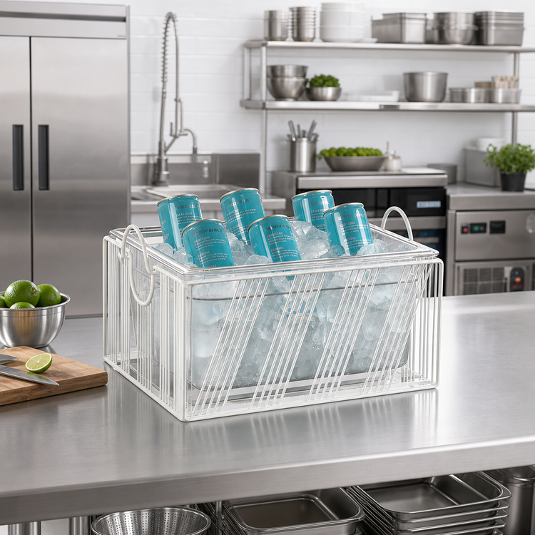 Product image #2 for Portland Rectangular Wire Ice Housing with Polycarbonate Pan