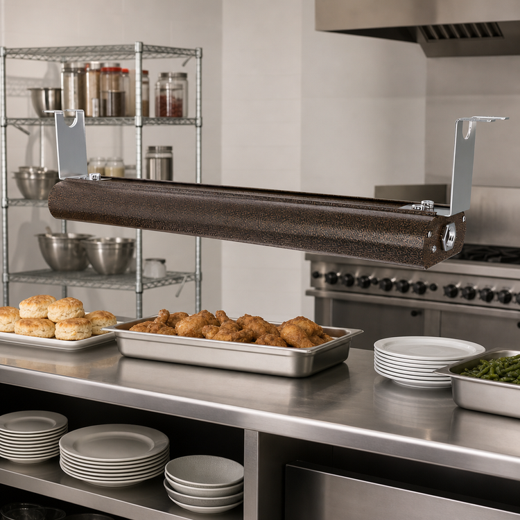 Product image #2 for Vollrath 66-Inch Low Profile Unlighted Strip Heat Lamp with Metal Heating Rod