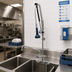 Thumbnail image #1 for EverSteel DuraPull Deck-Mount Pull-Down Pre-Rinse Unit with 12-Inch Swing Spout Add-On Faucet