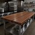 Thumbnail image #2 for John Boos Boos Block American Black Walnut Edge Grain Kitchen Countertop with Varnique Finish, 144 x 48 x 3 Inches