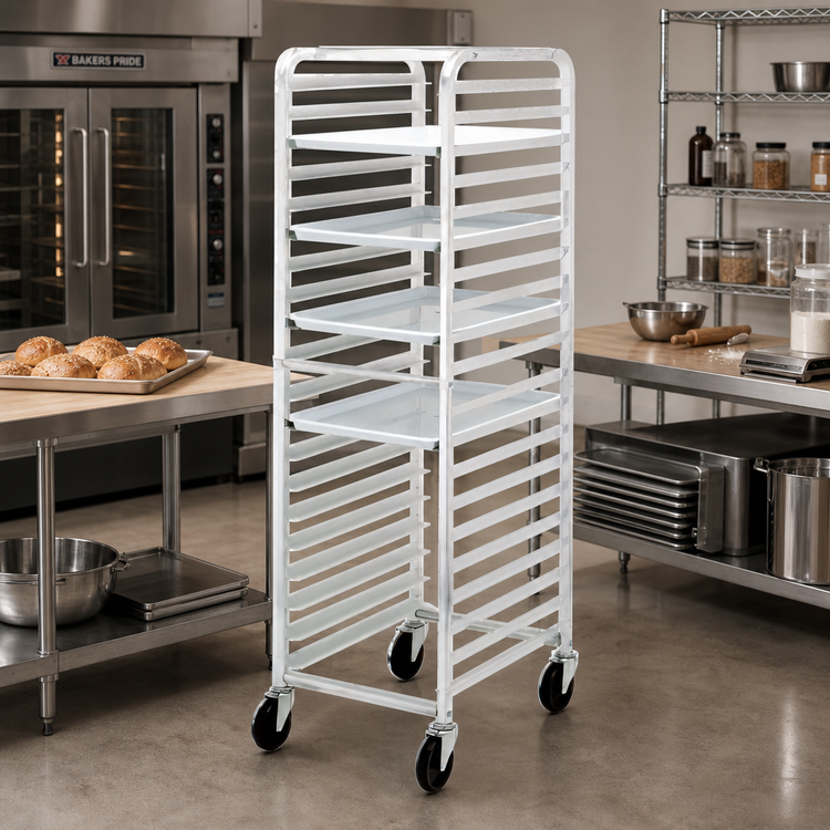 Product image #2 for Channel Manufacturing HDKD20 Heavy-Duty Knock-Down Aluminum End-Load Bun Pan Rack