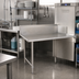 Thumbnail image #2 for John Boos Pro-Bowl Straight Clean Dishtable, 36 In x 30 In, Right-to-Left, 14-Gauge 300-Series Stainless Steel