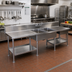 Thumbnail image #2 for Spec-Master SMPT30120 120-Inch Stainless Steel Marine Prep Table with Two Sinks