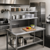 Thumbnail image #2 for Eagle Group Flex-Master 18-Inch Table-Mount Overshelf Post, Chrome Finish
