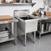 Thumbnail image #2 for John Boos B Series 1-Compartment 16-Gauge Stainless Steel Sink with Legs, 24
