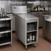Thumbnail image #2 for Advance Tabco Prestige Supreme Open Front Underbar Drainboard Cabinet, 18 x 30 x 36 Inches, Stainless Steel