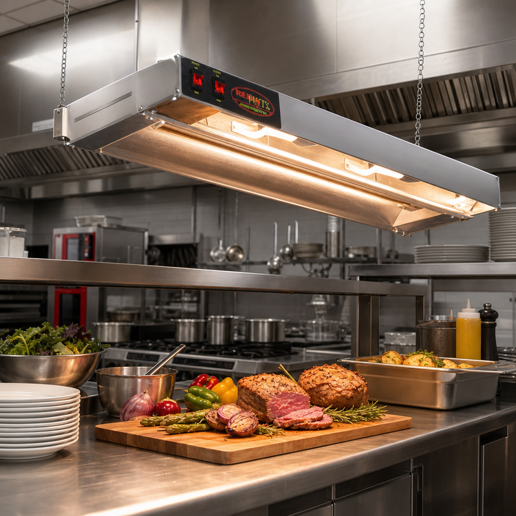 Product image #2 for RedHots 48 Inch Single Lighted Rod-Type Strip Heat Lamp, 240V, 1040W