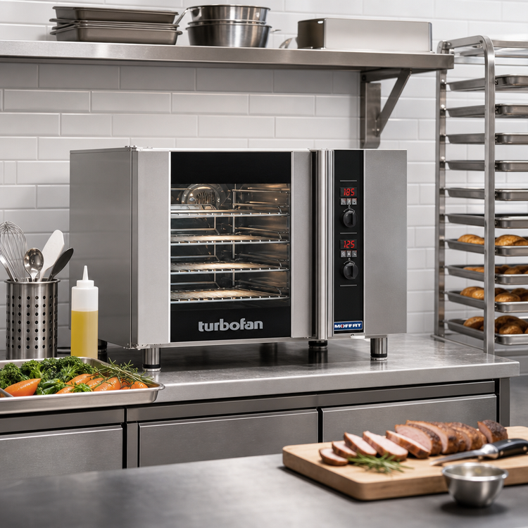 Product image #3 for Turbofan E31D4 Countertop Electric Convection Oven, 4 Half-Size Pan Capacity