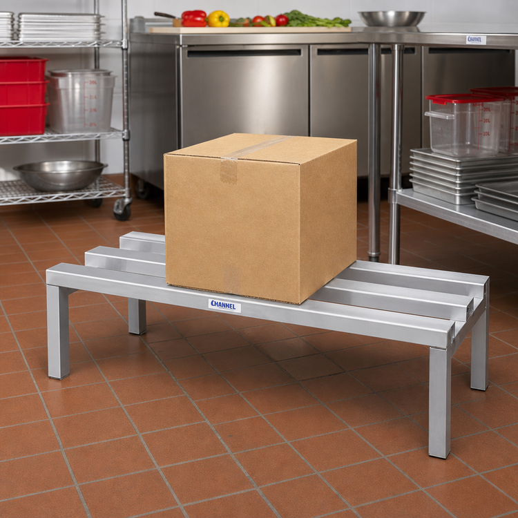 Product image #2 for Channel Manufacturing Promo Series C-Channel Aluminum Dunnage Rack, 48 x 20 x 12 Inches, 2,200 lb. Capacity