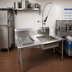 Thumbnail image #2 for BK Resources 72 Inch Straight Left-to-Right Soiled Dish Table with 20 x 20 x 8 Inch Pre-Rinse Sink and Faucet