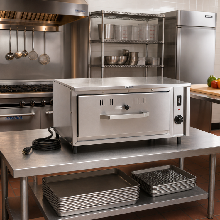 Product image #2 for Eagle Group Pass-Thru Heated Drawer, 1-Drawer, Freestanding, Left-Hand Cord, 120V