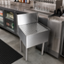 Thumbnail image #2 for CHOICE Underbar Stainless Steel Beer Drainer with Lowered Work Surface, 24