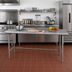 Thumbnail image #2 for Advance Tabco TFMS-2410 Open Base Stainless Steel Work Table with 1-1/2 Inch Rear Up-Turn, 120 x 24 Inches
