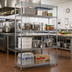 Thumbnail image #2 for 24 x 36 Inch Chrome-Plated Wire Shelving Starter Kit with 74-Inch Posts