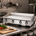 Thumbnail image #2 for Ultra-Max 72-Inch Countertop Gas Griddle with Chrome Plate and Mechanical Snap-Action Thermostats