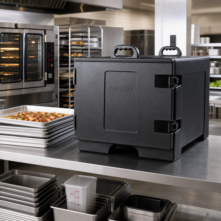 Product image #2 for Cateraide Insulated Side-Load Sheet Pan and Tray Carrier for 7 18 x 26 Trays, Black