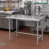 Thumbnail image #2 for Advance Tabco Special Value 30 x 30 Inch Flat Top Stainless Steel Work Table with Open Base