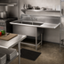 Thumbnail image #2 for John Boos Pro-Bowl 62-3/16-Inch Wide Commercial 2-Compartment Stainless Steel Sink with Right Drainboard