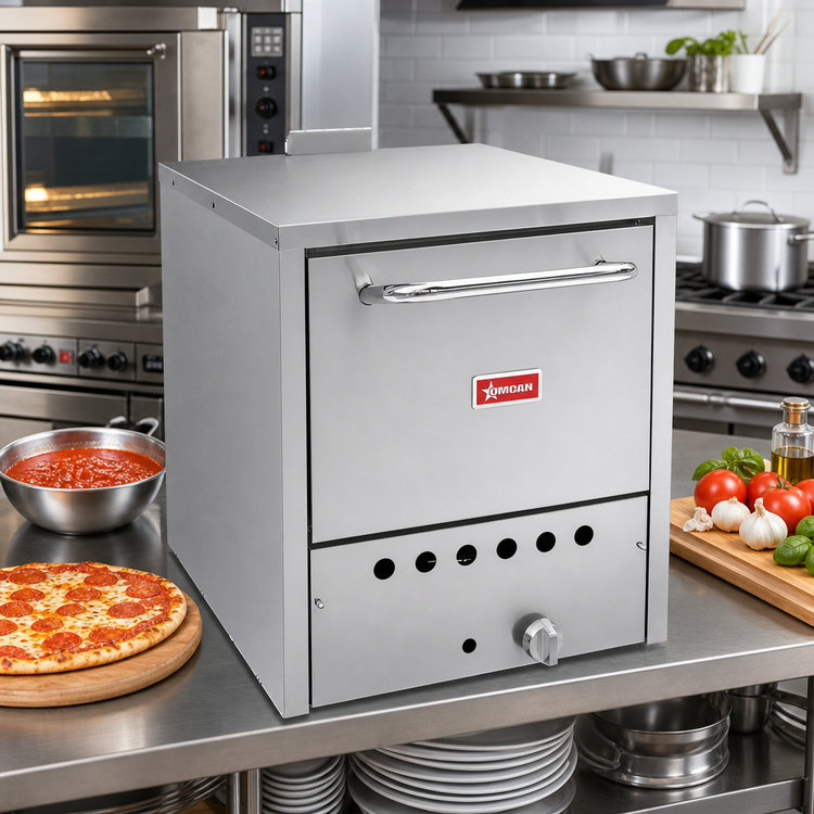 Product image #2 for 19.5-Inch Single Chamber Countertop Natural Gas Pizza Oven, 32,000 BTU